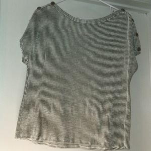 W5 boxy oversized shirt boat neck